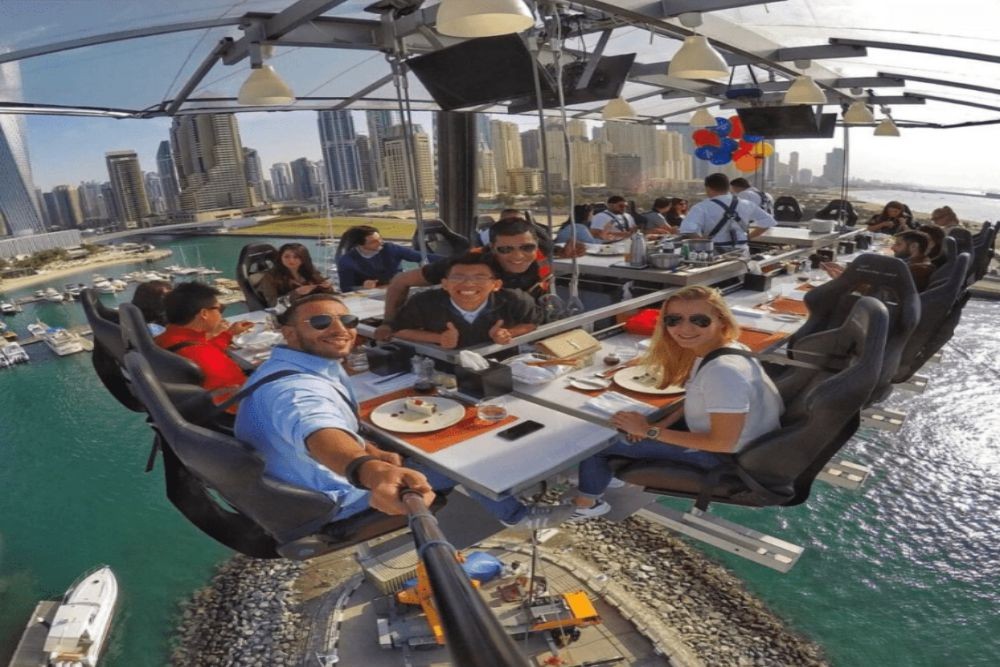 Dinner in the Sky Dubai - Dinning in the Sky Experience - JTR Holidays
